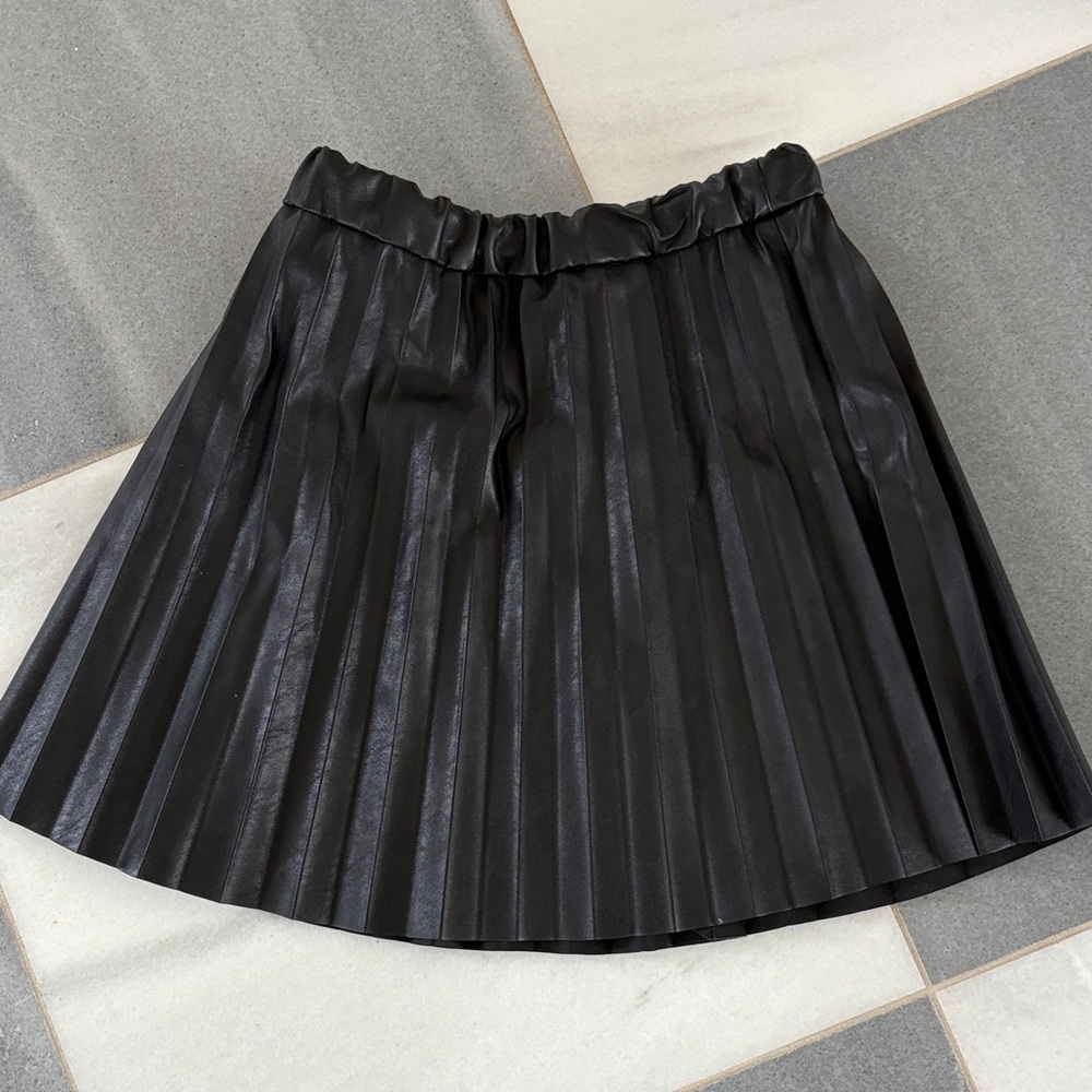 Crewcuts Black faux leather  Skirt